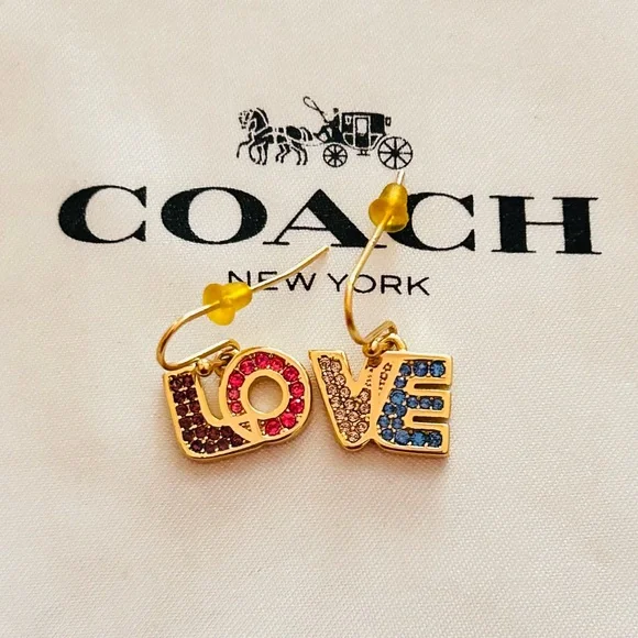 Coach Rainbow Love Earrings - Picture 10 of 12